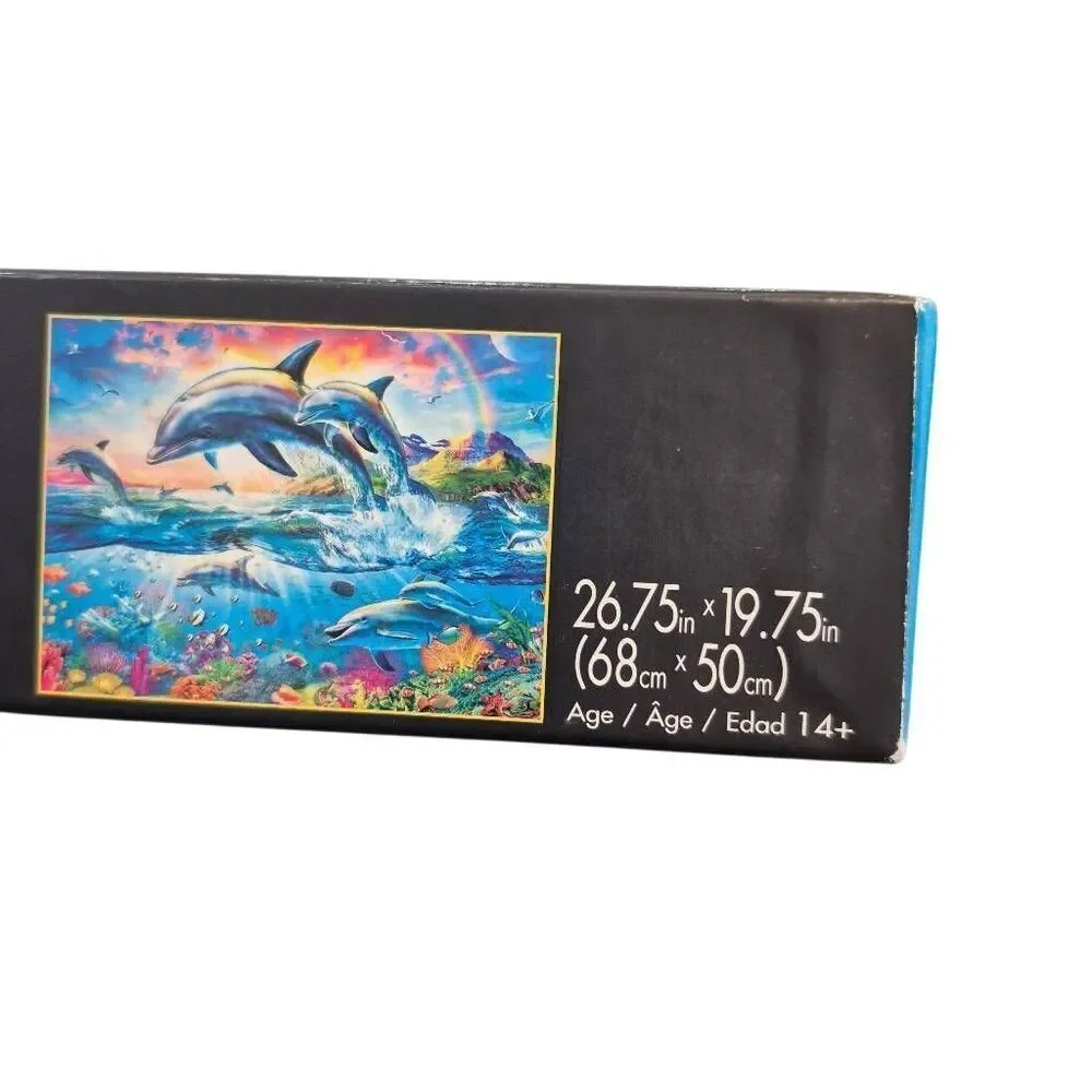 Buffalo Games - Vivid Collection - Dolphin Paradise - 1000 Piece Jigsaw Puzzle N